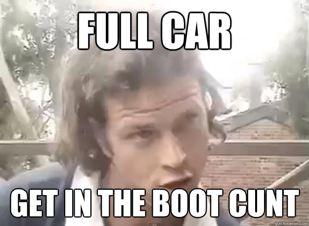 full car get in the boot cunt - full car get in the boot cunt  Teenager Trent