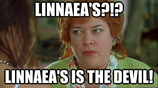 Linnaea's?!? Linnaea's is The Devil!  Waterboy Devil Mom