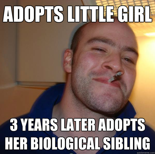 Adopts little girl 3 years later adopts her biological sibling - Adopts little girl 3 years later adopts her biological sibling  Misc