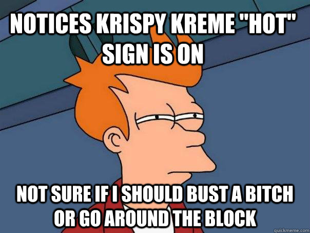 Notices Krispy Kreme 