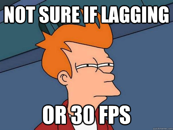 Not sure if lagging or 30 fps  Futurama Fry