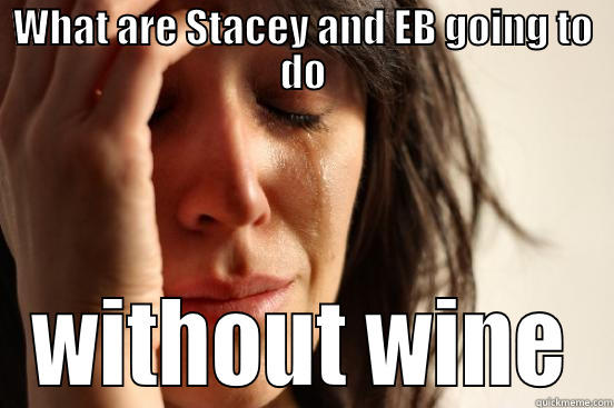 CNN says there's a wine shortage - WHAT ARE STACEY AND EB GOING TO DO WITHOUT WINE First World Problems