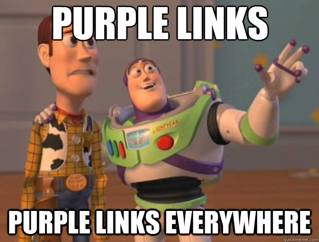 Purple links purple links everywhere - Purple links purple links everywhere  Toy Story