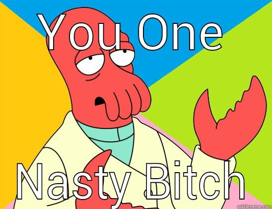 Nasty Bitch - YOU ONE NASTY BITCH Futurama Zoidberg 