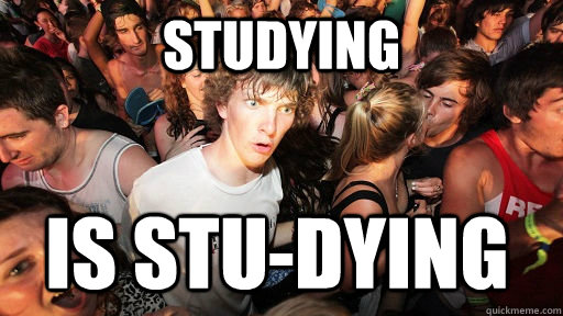 Studying is stu-dying - Studying is stu-dying  Sudden Clarity Clarence