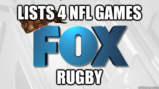 Lists 4 NFL games Rugby  