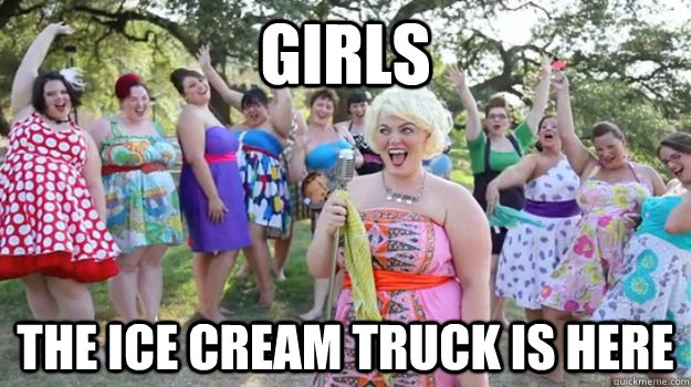 Girls The ice cream truck is here - Girls The ice cream truck is here  Big Girl Party