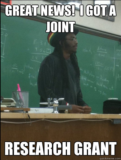 Great News!  I got a joint Research grant   Rasta Science Teacher