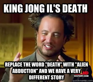 king jong il's death replace the word 