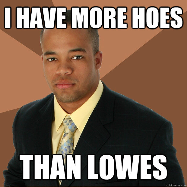 I have more hoes Than Lowes - I have more hoes Than Lowes  Successful Black Man