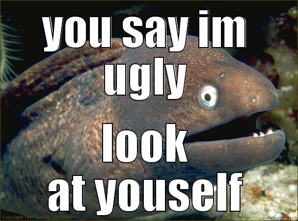 YOU SAY IM UGLY LOOK AT YOUSELF Bad Joke Eel