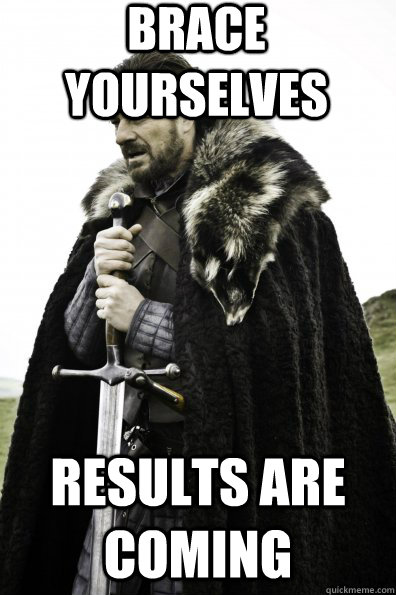 Brace Yourselves Results are coming  Game of Thrones