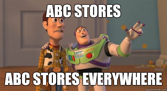 ABC stores ABC stores everywhere - ABC stores ABC stores everywhere  Toy Story Everywhere