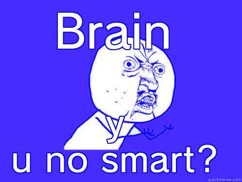 BRAIN Y U NO SMART? Y U No