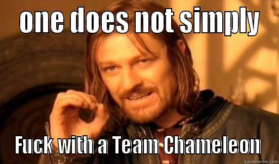  ONE DOES NOT SIMPLY FUCK WITH A TEAM CHAMELEON Boromir