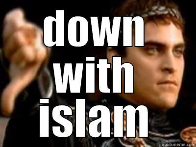 DOWN WITH ISLAM Downvoting Roman