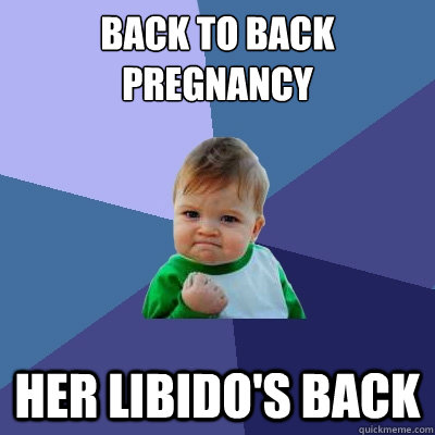 Back to back pregnancy Her libido's back  Success Kid