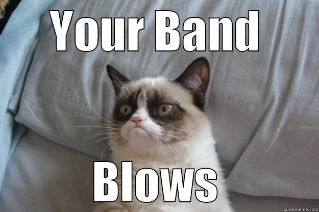 On Wisconsin! - YOUR BAND BLOWS Grumpy Cat