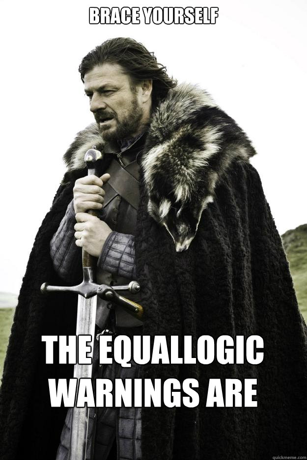 Brace Yourself The Equallogic Warnings are coming  Winter is coming