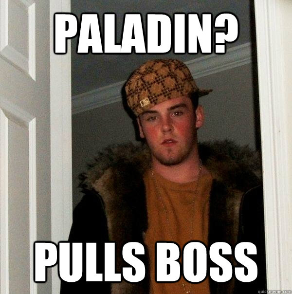 Paladin? Pulls boss  Scumbag Steve