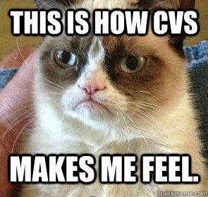 This is how CVS makes me feel. - This is how CVS makes me feel.  Grumpy Cat on Reposts
