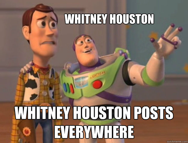 Whitney houston Whitney houston posts everywhere  Toy Story