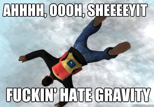 AHHHH, OOOH, SHEEEEYIT Fuckin' hate gravity  GTA 4