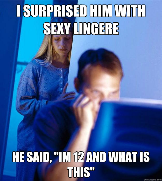 I surprised him with sexy lingere He said, 