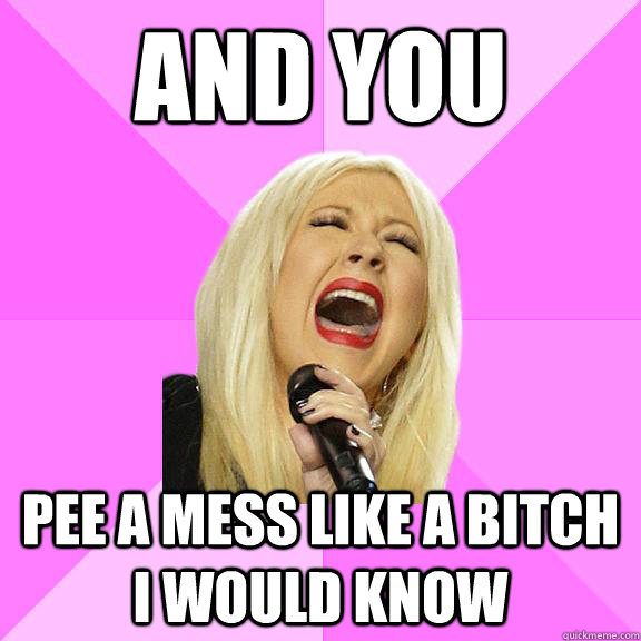 And You pee a mess like a bitch i would know  Wrong Lyrics Christina