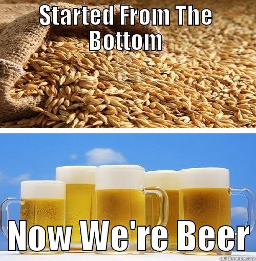 STARTED FROM THE BOTTOM   NOW WE'RE BEER Misc