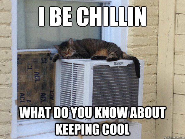 I be chillin what do you know about keeping cool  