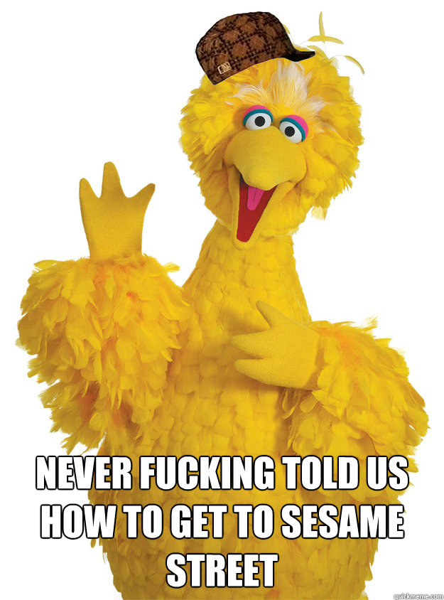  NEVER FUCKING TOLD US HOW TO GET TO SESAME STREET -  NEVER FUCKING TOLD US HOW TO GET TO SESAME STREET  Misc