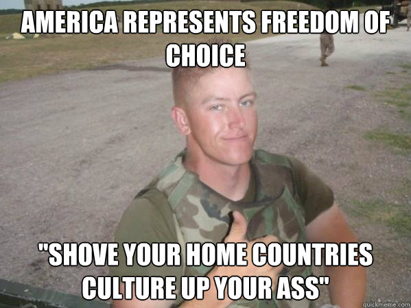 America represents freedom of choice 