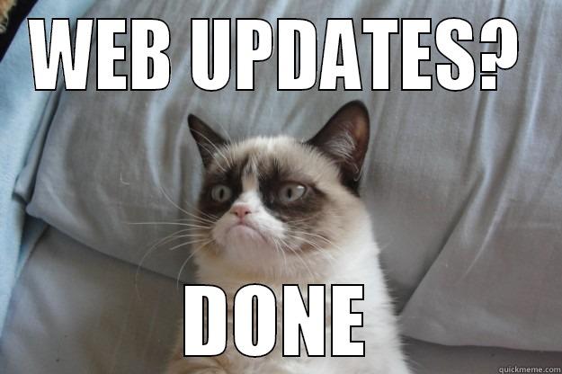 WEB UPDATES? DONE - WEB UPDATES? DONE Grumpy Cat