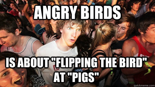 Angry birds is about 