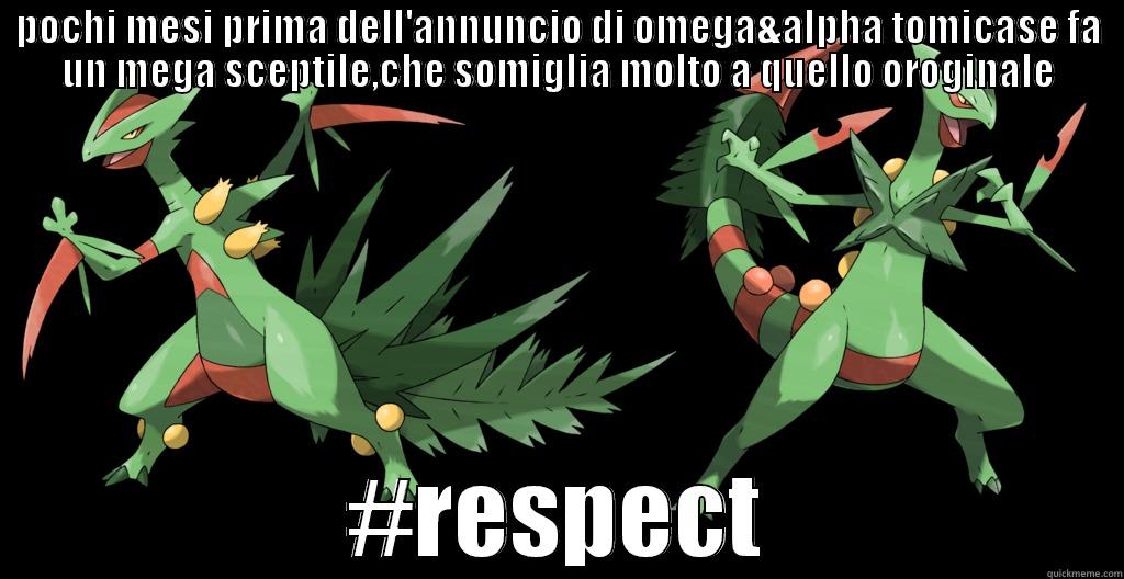 POCHI MESI PRIMA DELL'ANNUNCIO DI OMEGA&ALPHA TOMICASE FA UN MEGA SCEPTILE,CHE SOMIGLIA MOLTO A QUELLO OROGINALE #RESPECT Misc