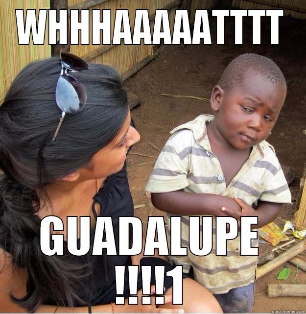 WHHHAAAAATTTT GUADALUPE !!!!1 Skeptical Third World Kid