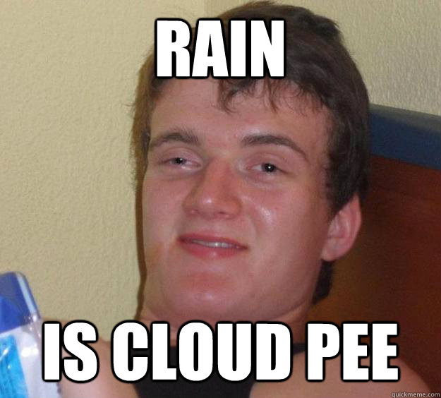 Rain is cloud pee  10 Guy