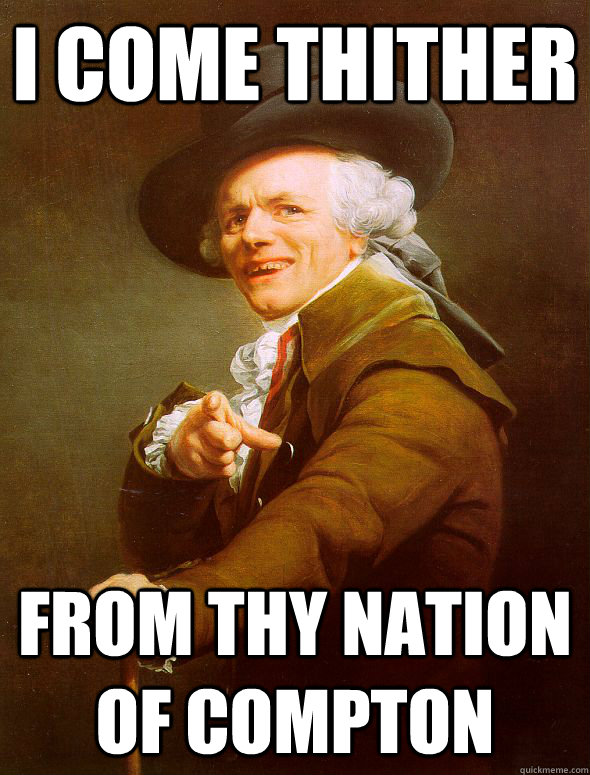 I come thither from thy nation of compton  Joseph Ducreux