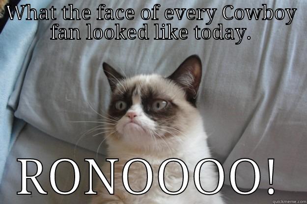 WHAT THE FACE OF EVERY COWBOY FAN LOOKED LIKE TODAY. RONOOOO! Grumpy Cat