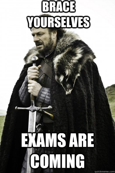 Brace Yourselves Exams are coming - Brace Yourselves Exams are coming  Misc