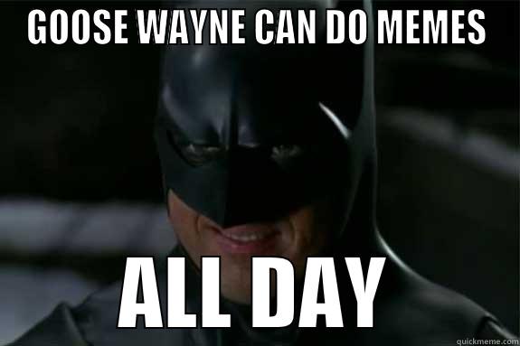 BATMAN MEMES ALL DAY - GOOSE WAYNE CAN DO MEMES ALL DAY Misc