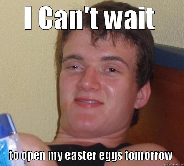 I CAN'T WAIT TO OPEN MY EASTER EGGS TOMORROW 10 Guy