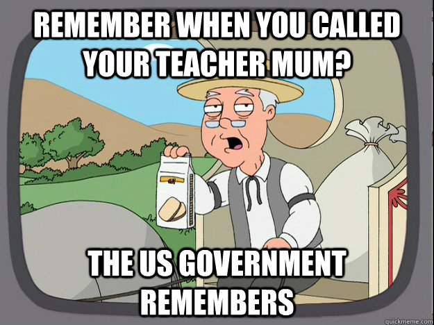 remember when you called your teacher mum? The US government remembers  Pepperidge Farm Remembers