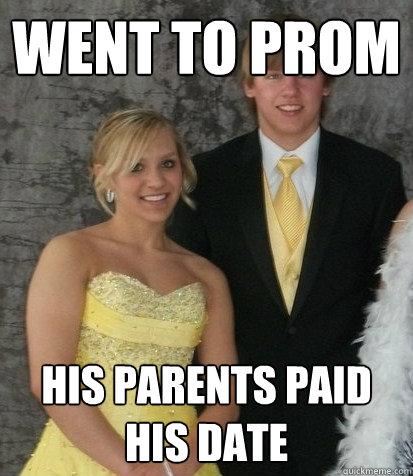 went to prom his parents paid his date - went to prom his parents paid his date  ladys man evje