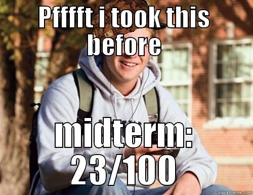 PFFFFT I TOOK THIS BEFORE MIDTERM: 23/100 College Freshman