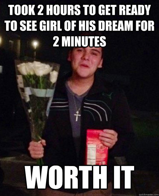 took 2 hours to get ready to see girl of his dream for 2 minutes Worth it   Friendzone Johnny