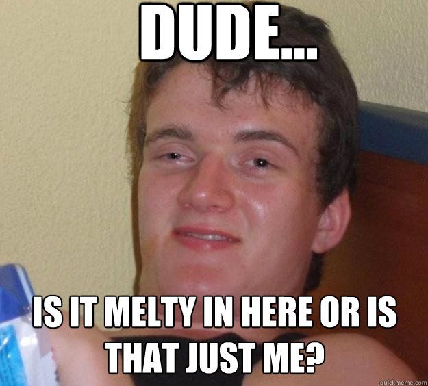 Dude... Is it melty in here or is that just me?  10 Guy