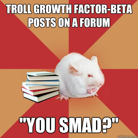 Troll Growth Factor-beta posts on a forum 