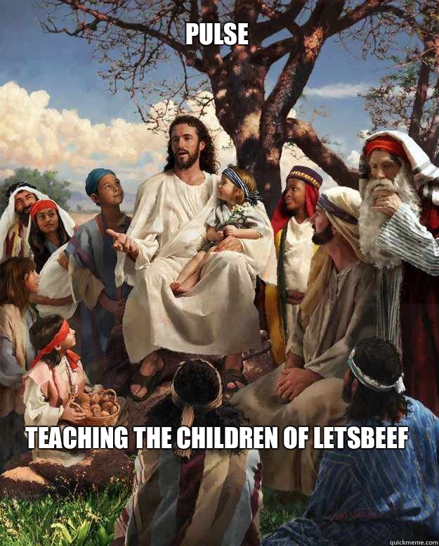 Pulse Teaching the children of Letsbeef  Story Time Jesus